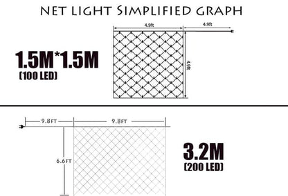 Net Mesh Wasserdichte Lichterkette💡