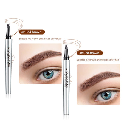 Wasserdichter 3D-Augenbrauenstift Microblading Tattoo Pen mit 4 Zähnen