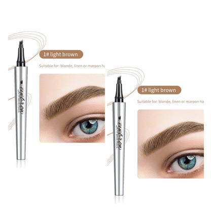 Wasserdichter 3D-Augenbrauenstift Microblading Tattoo Pen mit 4 Zähnen