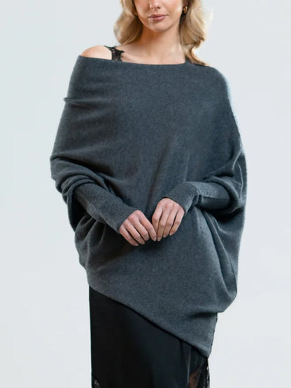 Asymmetrisch drapierter Pullover🎉