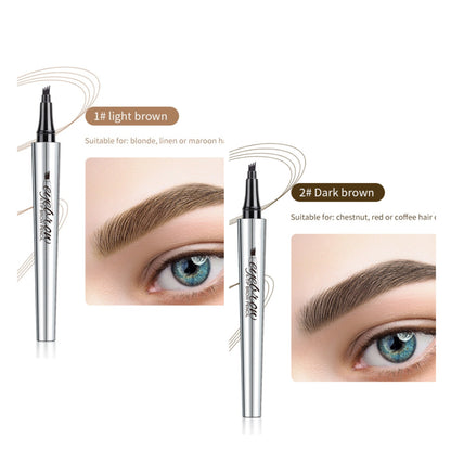 Wasserdichter 3D-Augenbrauenstift Microblading Tattoo Pen mit 4 Zähnen