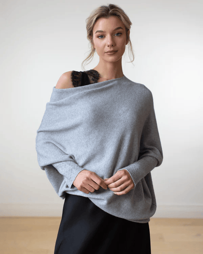 Asymmetrisch drapierter Pullover🎉