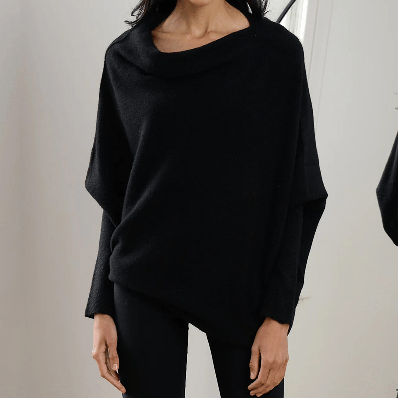 Asymmetrisch drapierter Pullover🎉