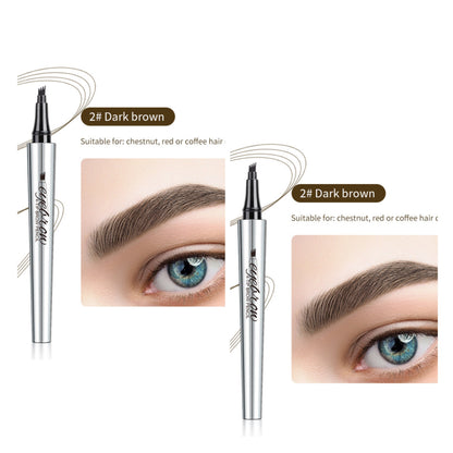 Wasserdichter 3D-Augenbrauenstift Microblading Tattoo Pen mit 4 Zähnen